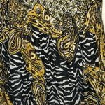 Sharagano Retro Crinkle Babydoll Blouse Brown Tan Textured Size Large Photo 11