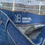 NOBO Dark Wash Cutoff Denim Jean Mini Skirt NWT | 21 Blue Size 3X Photo 2