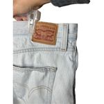 Levi's Levi’s Pinstripe‎ High Waisted Mom Shorts Size 32 Photo 4