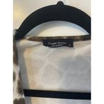 NWOT Triple Seven Animal Print Long Line S Cardigan Lightweight soft stretch Brown Photo 4