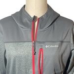 Columbia Sportswear Gray Red Hood full zip pocket jacket Sz Small Photo 1