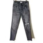 ANINE BING Jeans Size 24 Distressed Skinny Raw Hem Washed Gray Women’s Photo 2