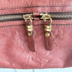 orYANY Women's Deep Red Brown Leather Shoulder Bag Textured Chic Elegant Photo 3