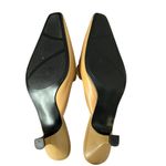 Merona Vintage Y2K Tan Camel Leather Pointed Heel Bow Kitten 10 Photo 1