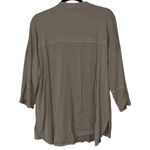 Soft Surroundings  womens XL lightweight full zip jacket high low 3/4 sleeve knit Photo 6