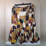 NWT Chelsea & Theodore Blue Red Midi A Photo 2