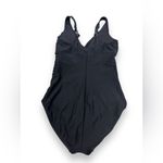 Aqua Green  - Black One Piece Swimsuit UPF 50 Size Small Photo 3
