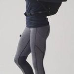 Lululemon Athletica Gray and Black Speed Tight V Leggings Photo 1