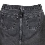 Top shop black cutoff denim skirt size 6 Photo 1