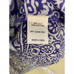 Bell  NWT Rey Beaded Border Print Top in Blue Multi Size L Photo 5