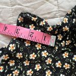 Urban Outfitters Black w/ White & Yellow Floral Details Short Sleeved Romper -XS Photo 7