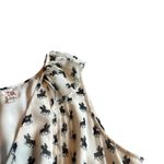 Chelsea and Violet White Brown Horse Print Mini Dress Sleeveless Western Medium Photo 7