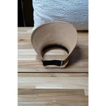 Women Straw Woven Adjustable Sun Visor Beach Hat Ribbon Detail Brown Photo 3