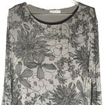 Bryn Walker  Irys‎ Black and Grey Stretch Jersey Floral Dress Sz XL Photo 4