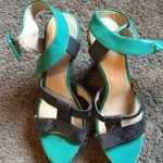 Calvin Klein Colorblock Wedge Shoes Sandals Espadrilles Size 8.5 CK Unworn Photo 1