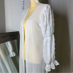Ember White Sheer Cardigan Size M Photo 11