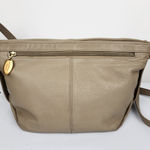 Stone Mountain Beige Tan Leather Slouch Shoulder Bag Purse Photo 0