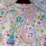 Tara Jones Paisley Floral Blazer Jacket Size 18W Plus Cotton Stretch Artsy White Photo 7