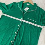 J.Crew  Knit Pajama Top Long Sleeve Button Up Photo 2