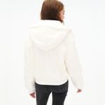 Aeropostale NWT  White Size Large Faux Fur Hooded Jacket Photo 4