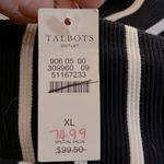 Talbots  Blue White Striped Ribbed‎ Knit Dress Pockets NWT Size XL 51167233 Photo 10