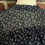 Monteau NWT los angeles floral navy blouse Photo 1