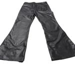 American Eagle  Stretch Faux Leather High Waisted Flare Pants Size 14 Long Photo 5