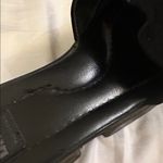 DKNY  Women's Black Slide Sandals suede size 9 rubber sole platform Photo 6