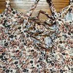 Free People  Jenna's' Bustier Baby doll airy Tank in ivory floral size medium Photo 5
