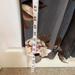 Women Floral Maxi Dress with Slit Size Large Gray Photo 4