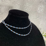 Vera Wang 🆕 Simply  Blue & Silver Layered Necklace Photo 1