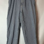 Universal Threads Universal Thread Blue and White Striped Straight Leg Jeans Photo 0