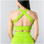 Alphalete‎ Vault Sports Bra Neon Yellow Green Medium Photo 2