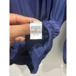 Ramy Brook  Women's Navy Blue Bethany Ruffle Coastal Ladies Blouse Sz S Photo 3