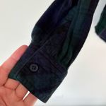 Rails  Hunter Midnight Forest Plaid Button Down Long Sleeve Blue Green Lagenlook Photo 4