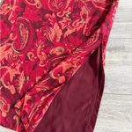 JM Collection  Elegant Red Paisley Women's Skirt Photo 1