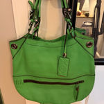 OrYANY Green Leather Tote Bag Photo 0