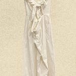 Happy x Nature Kate Hudson Ruffle Open Back Jumpsuit Size 12 White Photo 1