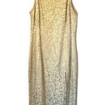 Escada from The RealReal Vintage 90's Slip Dress with Deep Slit sz. EU 42 US 6 Gold Photo 0