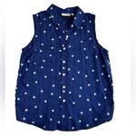 SO Juniors' ® Sleeveless Utility Open Pocket button down Star print Tank Top SM Photo 1