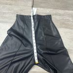 NEW Ripley Rader Black Vegan Leather Straight Leg Pant: Cropped Size 3 (Medium) Photo 8