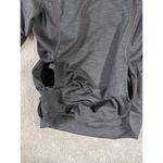 Athleta  Womens Sweatshirt‎ M Dark Gray Stowe High Neck Pullover Sweater Photo 6