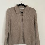 Abercrombie & Fitch NWT  Pearl Button Collared Wool Blend Cardigan Photo 2