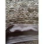 Worthington Stretch Women Size Medium Embroidered‎ Short Sleeve Office Career Brown Photo 6