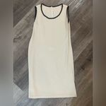 St. John by Marie Grey Knit Studded Crew Neck Sheath Dress Photo 1