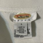 Talbots White Full Zip Jacket Size Petite Large Photo 8