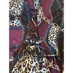 Dress Barn Multicolor Print Stretchy Dress Chain Design Size Small Classic City Photo 12