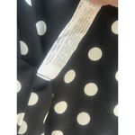 ZARA Black White Dress Womens XS Chic Casual Whimsigoth Polka Dot Split Flowy Photo 3