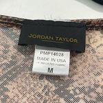 Jordan Taylor  Sheer‎ Animal Print Blouse Medium Photo 2