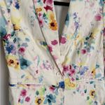 White tie dye colorful cropped blazer in size small Photo 5